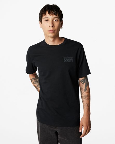 Men's Converse CONS Graphic T-Shirts Black | AU 639E4G